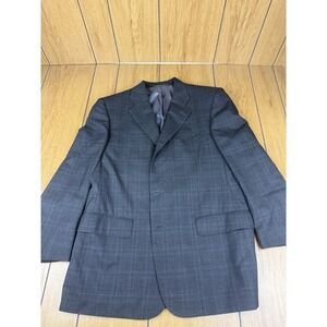 ERMENEGILDO ZEGNA 100% Wool Mens 42R Gray ‎ Suit Blazer Sport Coat